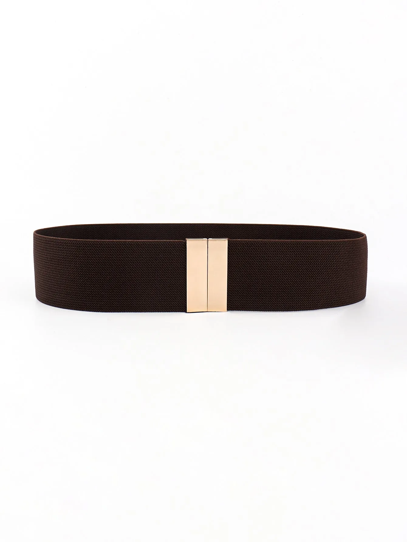 A World Full Of Trends Alloy Buckle Elastic Belt