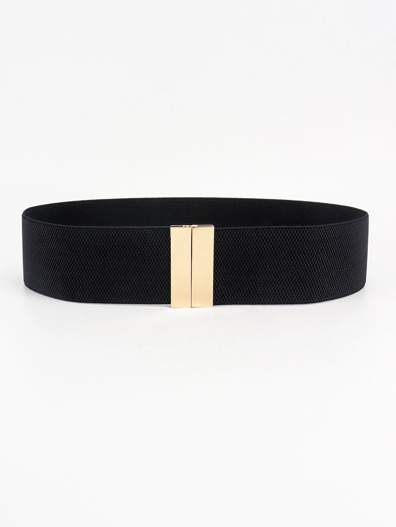 A World Full Of Trends Alloy Buckle Elastic Belt