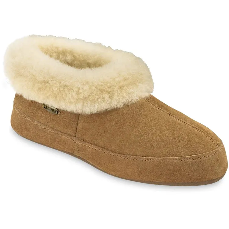 ACORN WOMEN'S OH EWE SHEARLING SLIPPERS - WALNUT