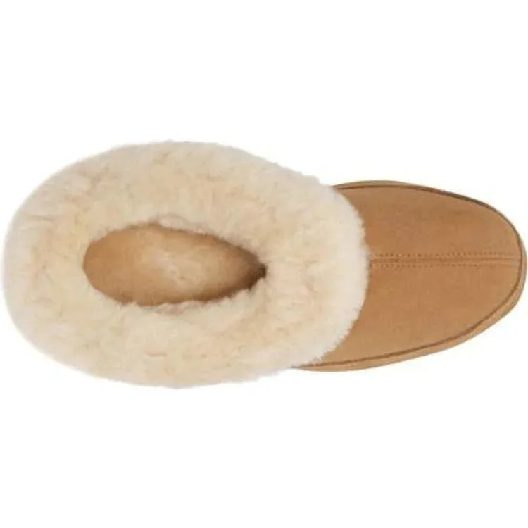 ACORN WOMEN'S OH EWE SHEARLING SLIPPERS - WALNUT