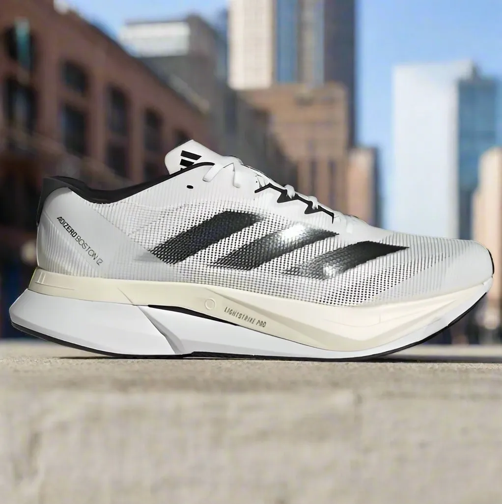 Adizero Boston 12 - Men's - Cloud White