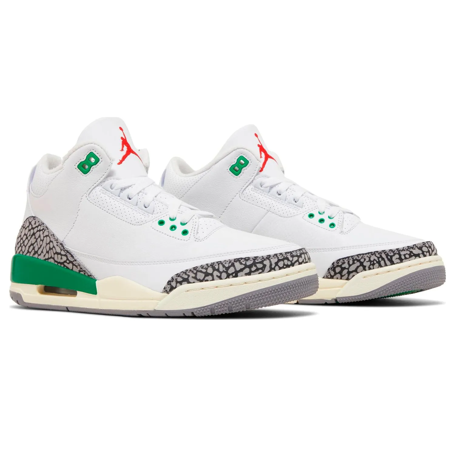 Air Jordan Wmns 3 Retro 'Lucky Green', White