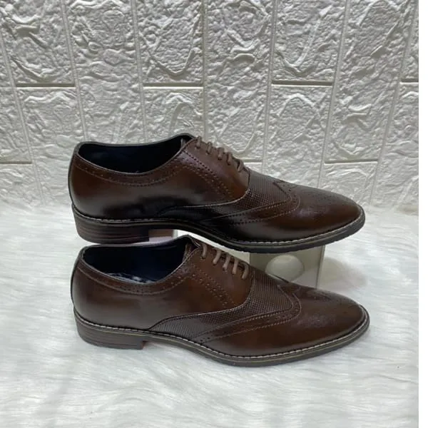 ALBERTO FERMANI BROWN FORMAL SHOES