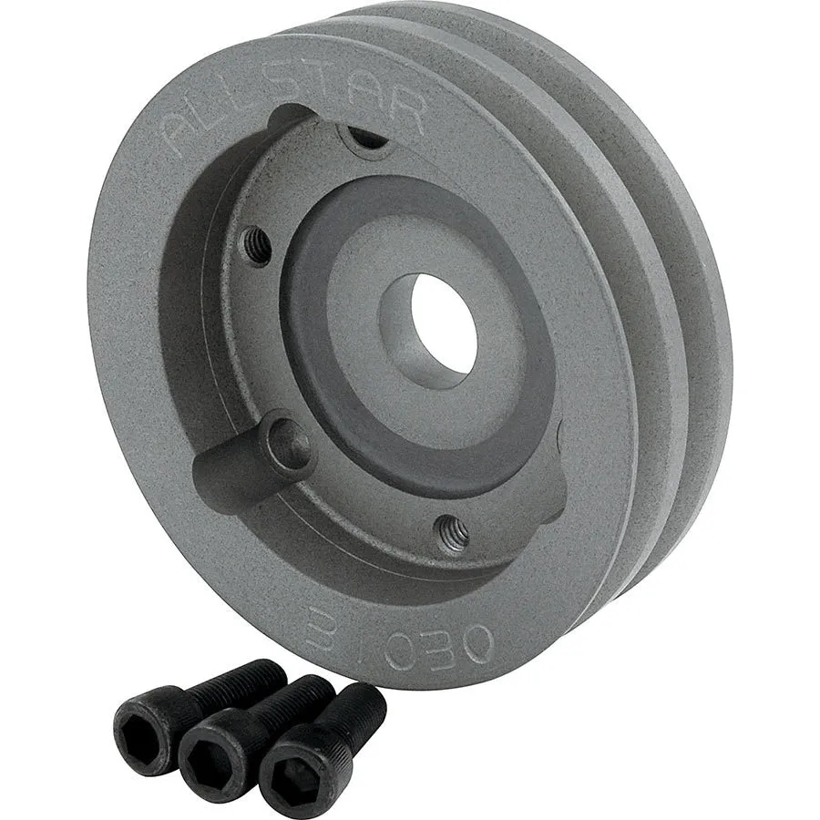 Allstar Performance Aluminum 2 Groove Chevy Crankshaft Pulley - 4-3/4" Diameter