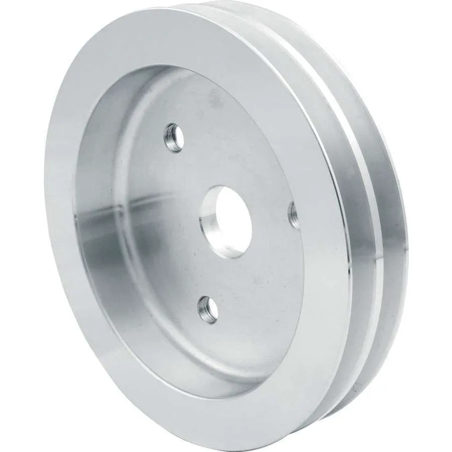 Allstar Performance SB Chevy 1:1" Crank Aluminum Double Groove Pulley - 6-5/8"