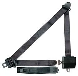 Allstar Performance Seat Belt - 3-Point - Retractable - Charcoal