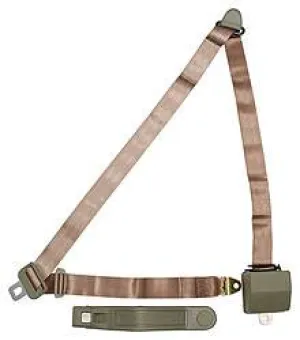 Allstar Performance Seat Belt - 3-Point - Retractable - Tan