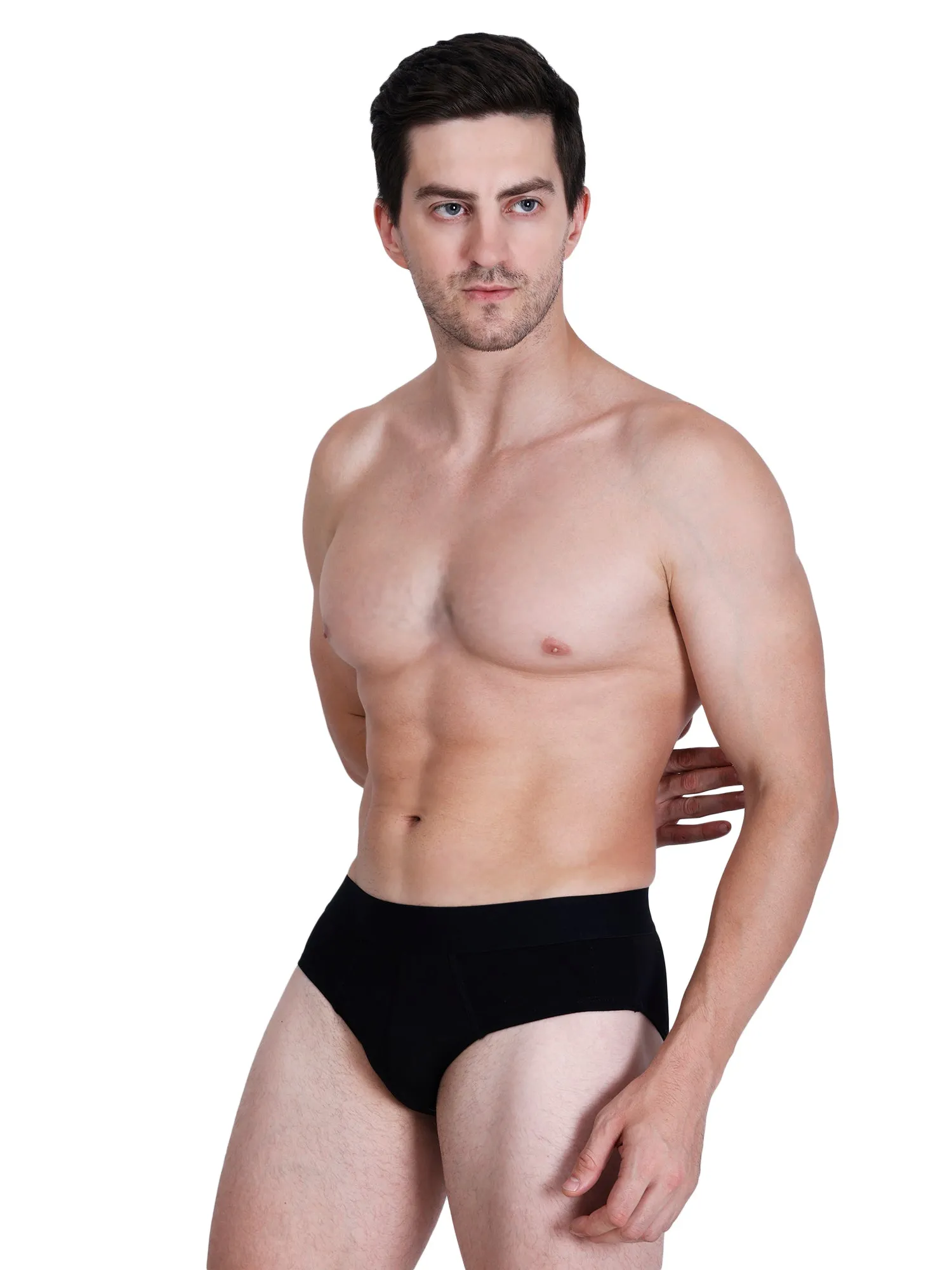 Bamboology Trends Bamboo Fabric Men's Underwear Super Comfortable, Ultrasoft, Anti Bacterial Briefs, Moisture Wicking | Black