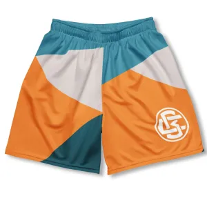 Basketball Miami Print Mesh Shorts