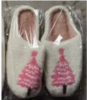 Beauty Stash - Pink Christmas Tree Slippers: 8