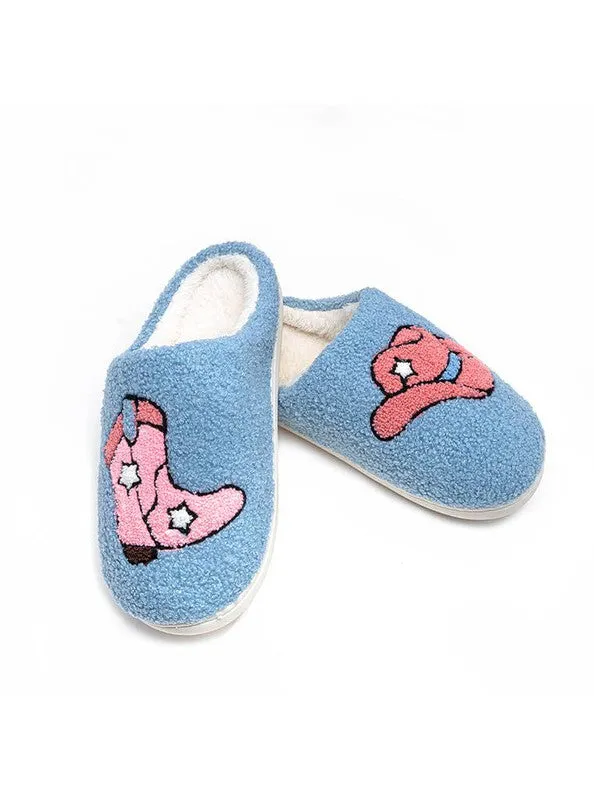 Blue Rodeo Girl Slippers