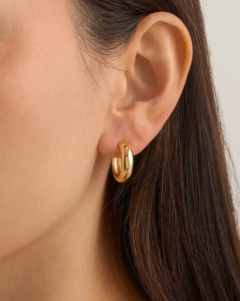 BOLD LARGE HOOPS | 18k Gold Vermeil