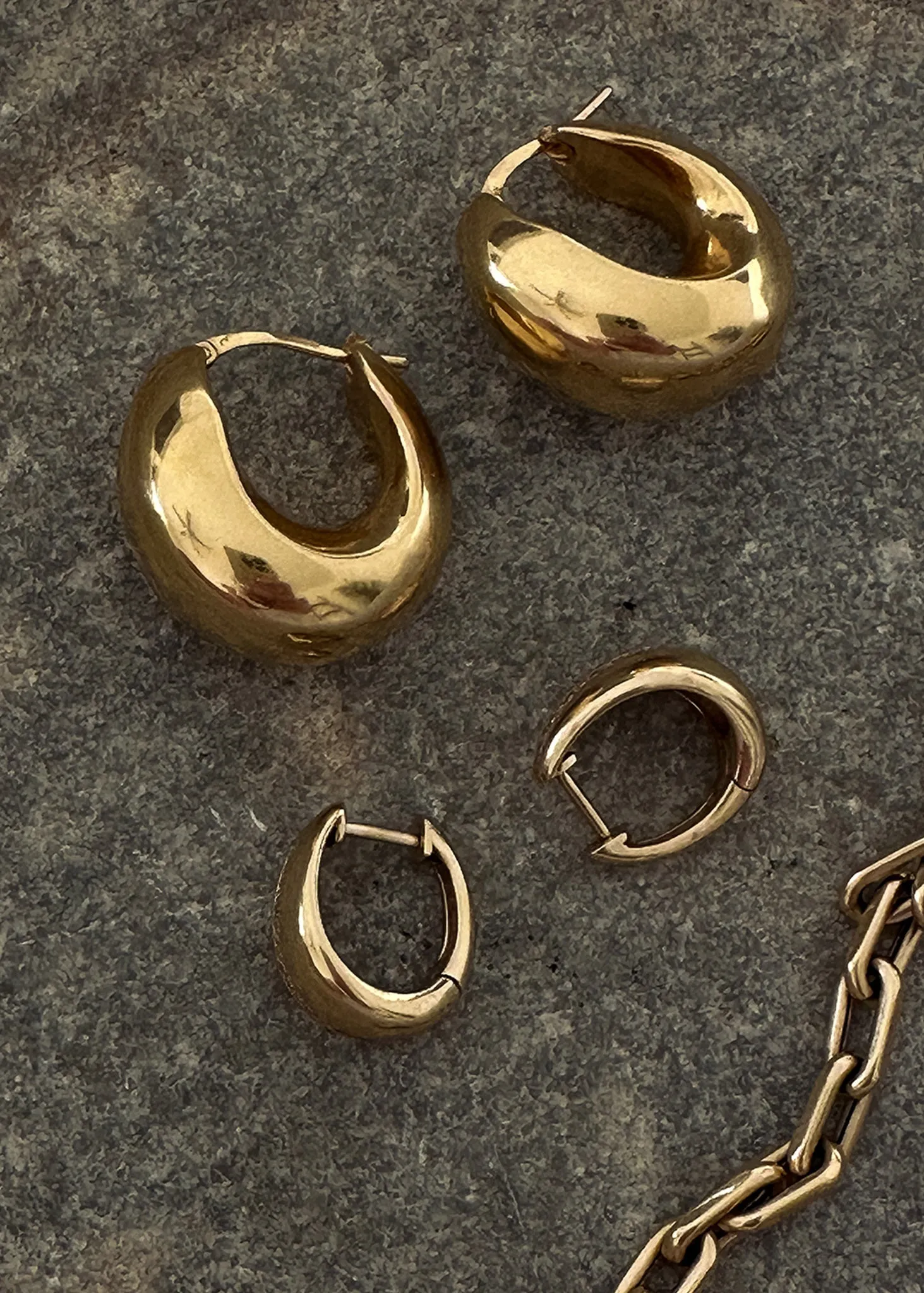 Bold Teardrop Hoop Earrings