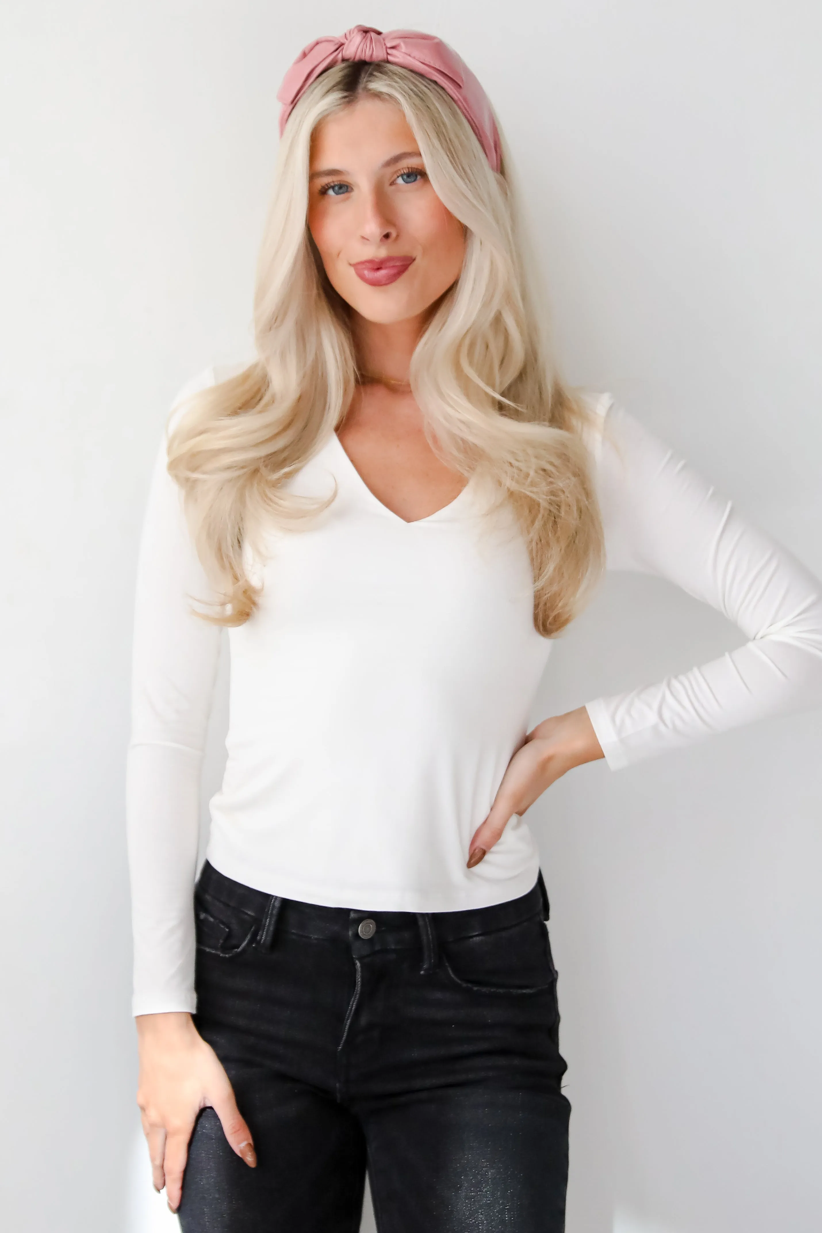 Brianna Everyday V-Neck Top - DOORBUSTER