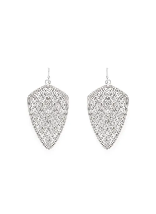 Chelsea Drop Earrings Silver