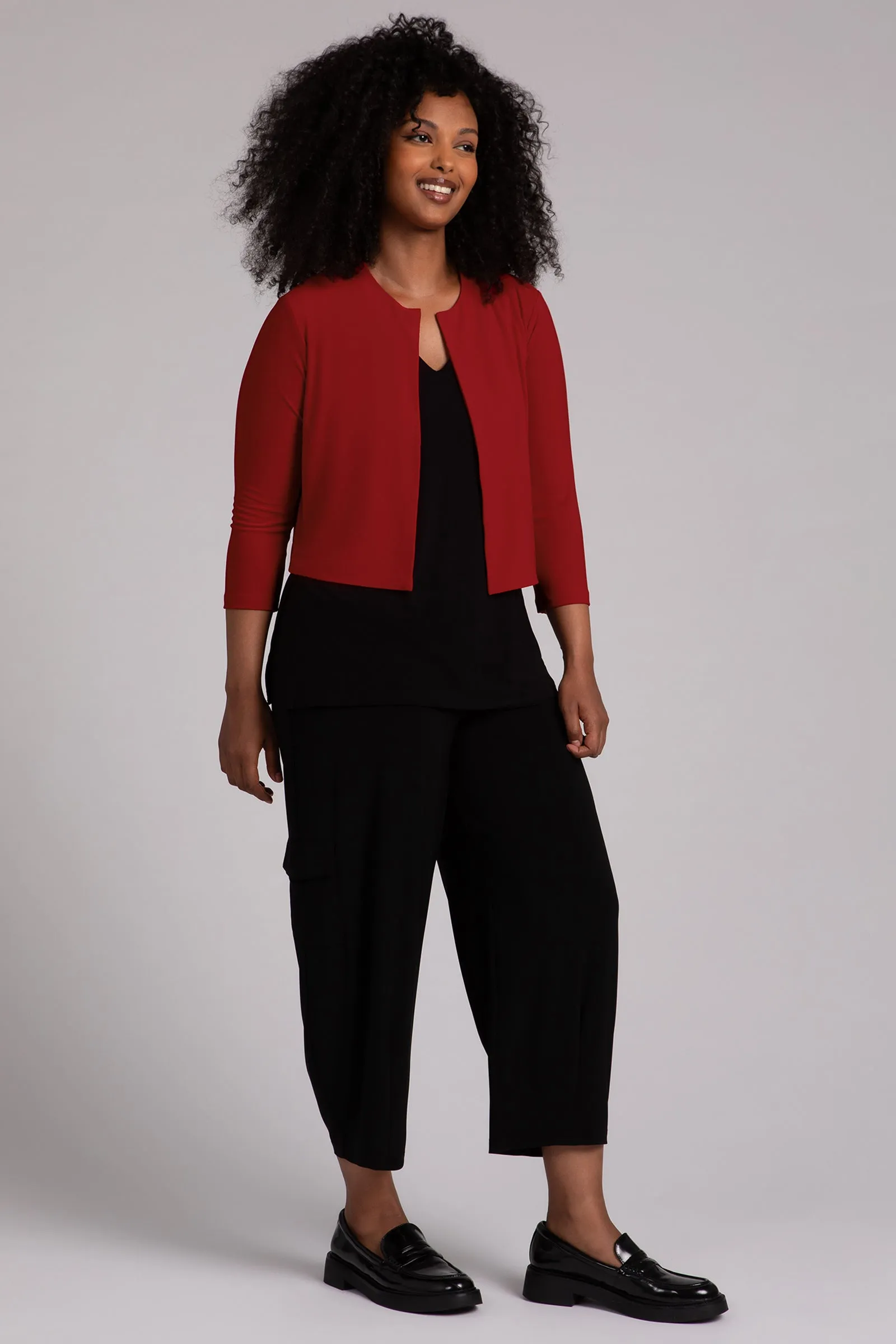 Classic Bolero Cardigan | Red