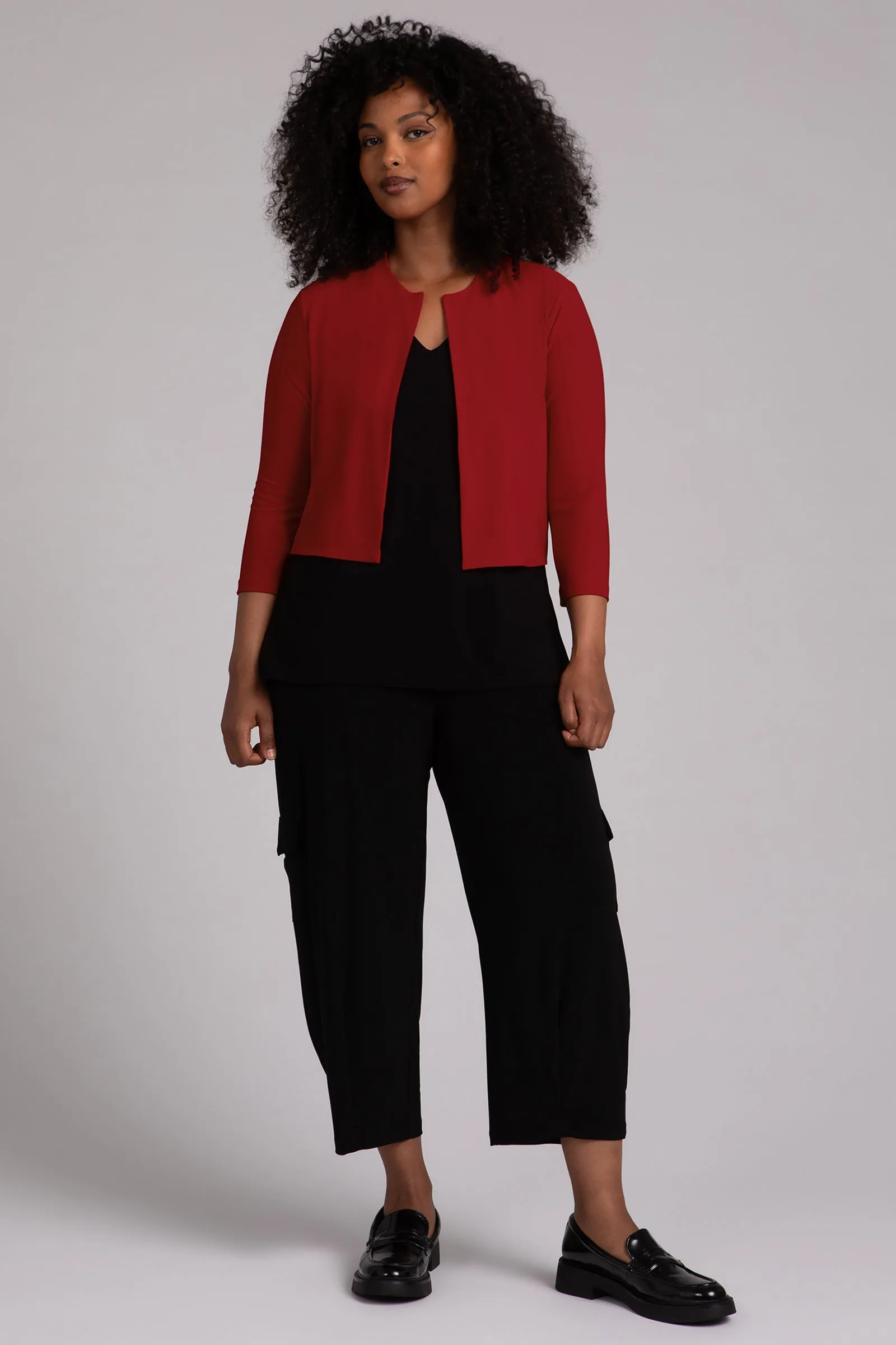 Classic Bolero Cardigan | Red