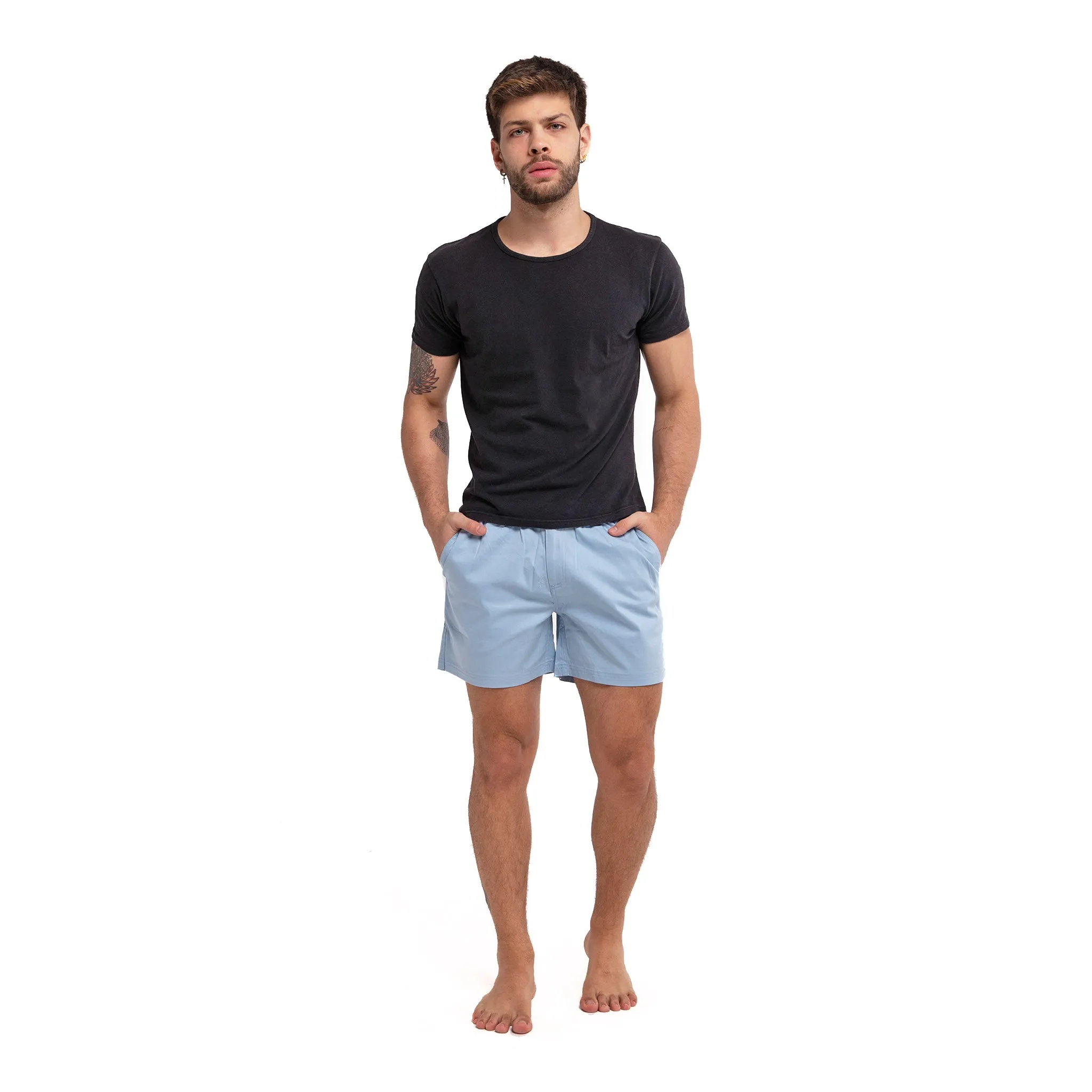 Cotton Shorts - Blue