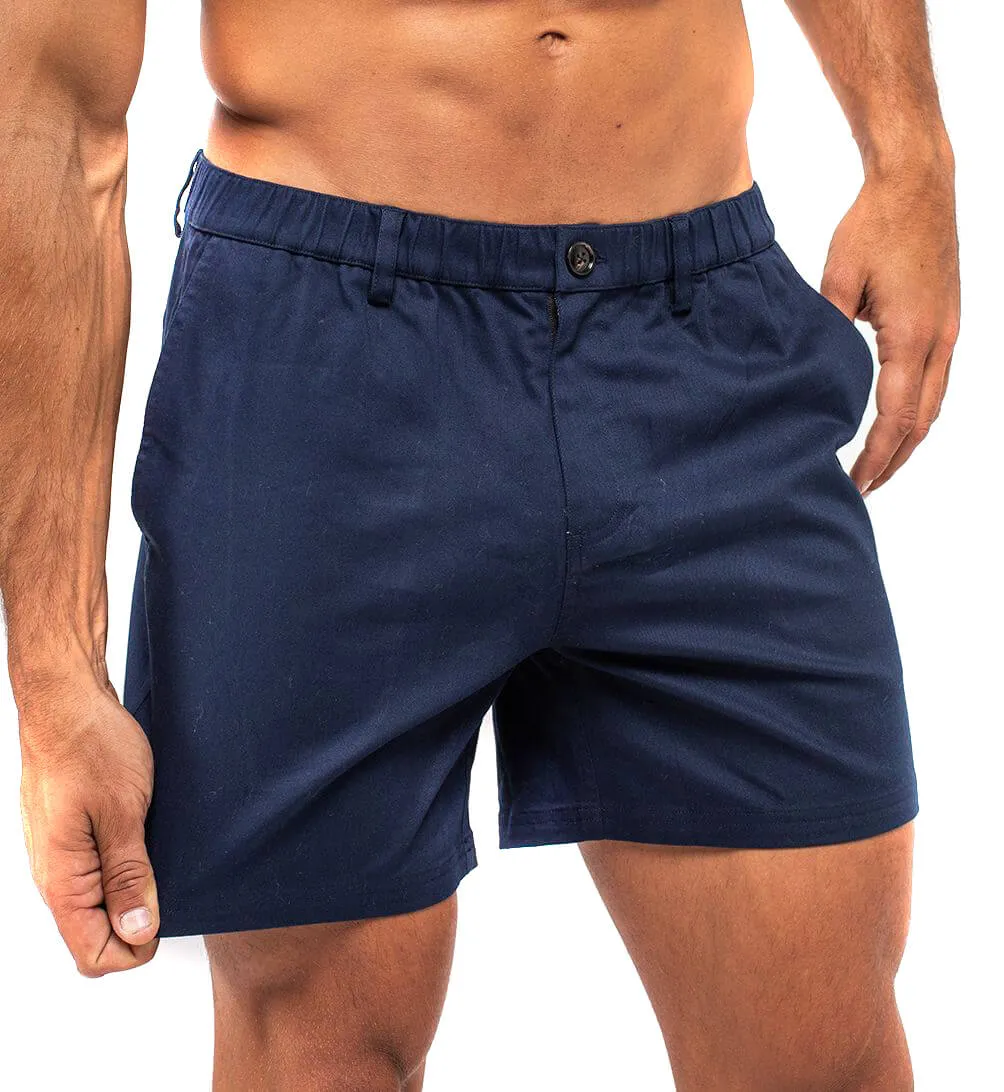 Cotton Shorts - Navy