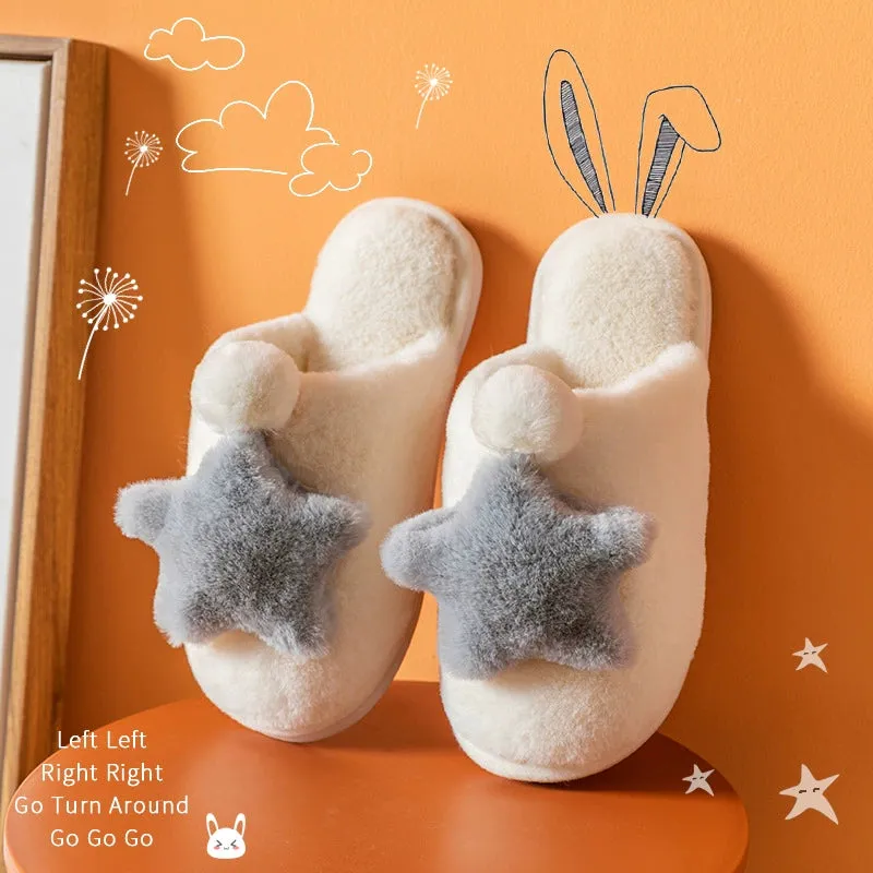 Cute Cartoon Cotton Slippers for Couples