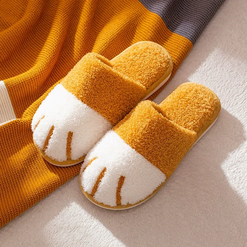 Cute Cartoon Plush Cotton Slippers for Women