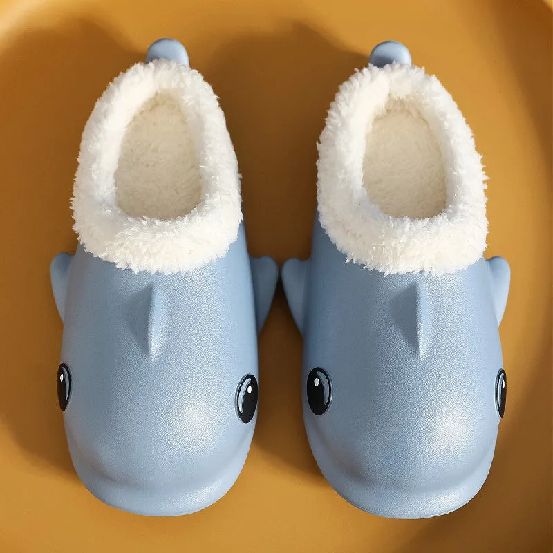 Cute Cartoon Shoes House Warm Fuzzy Slippers Women