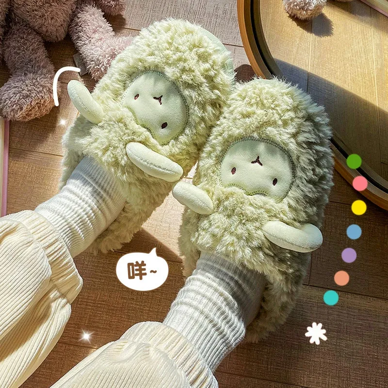 Cute Plush Cotton Slippers for Couples