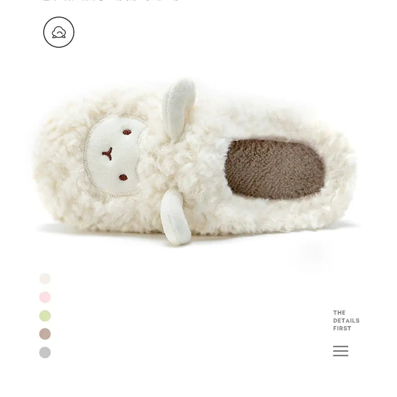 Cute Plush Cotton Slippers for Couples