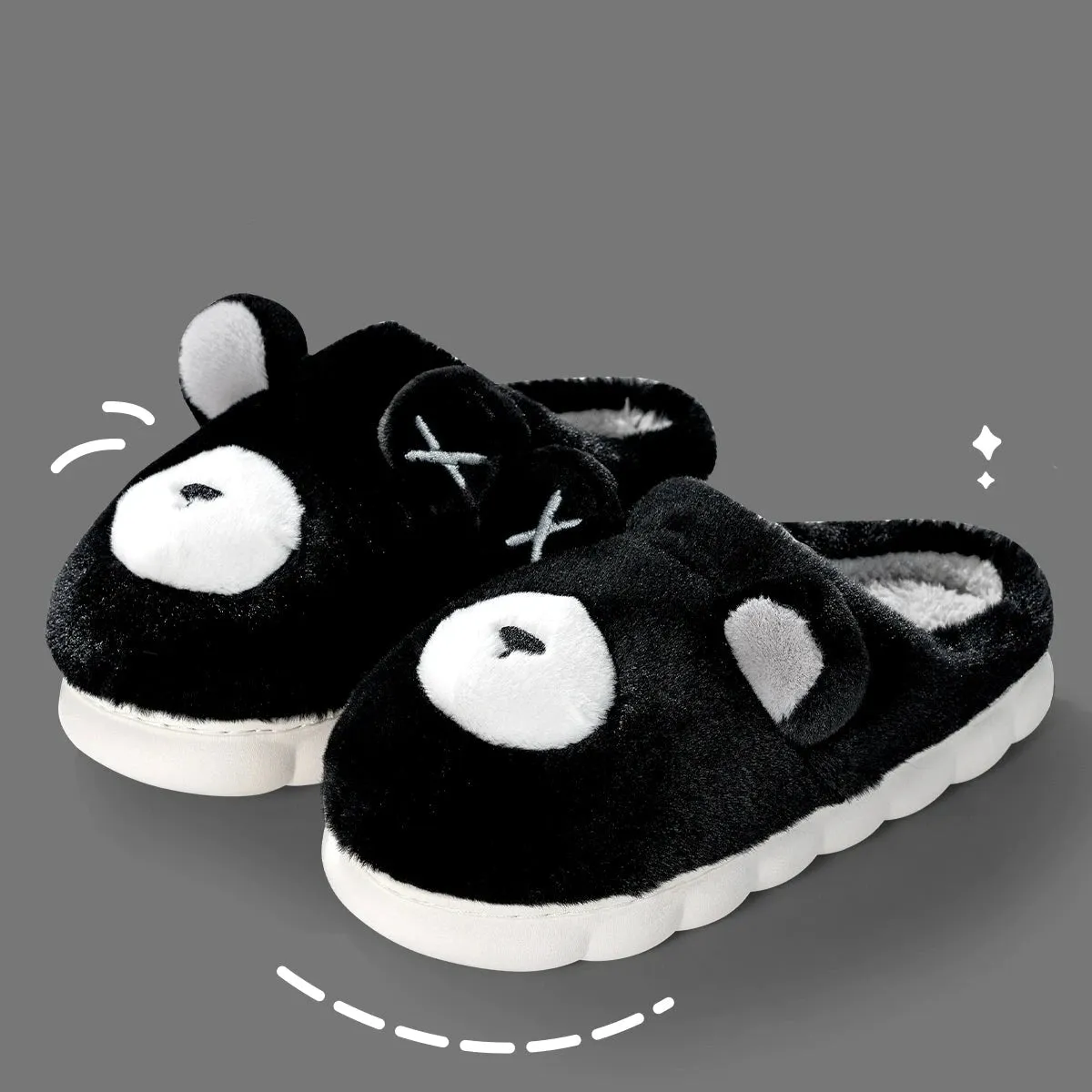 Cute Plush Cotton Slippers for Couples