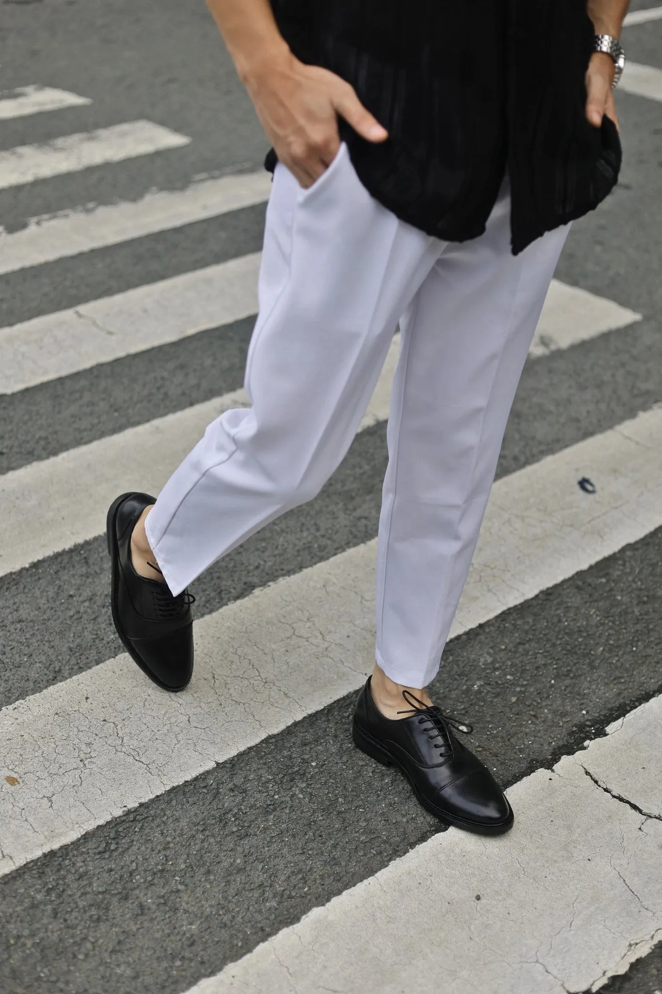 FELIX Cap Toe Plain Oxford - Black