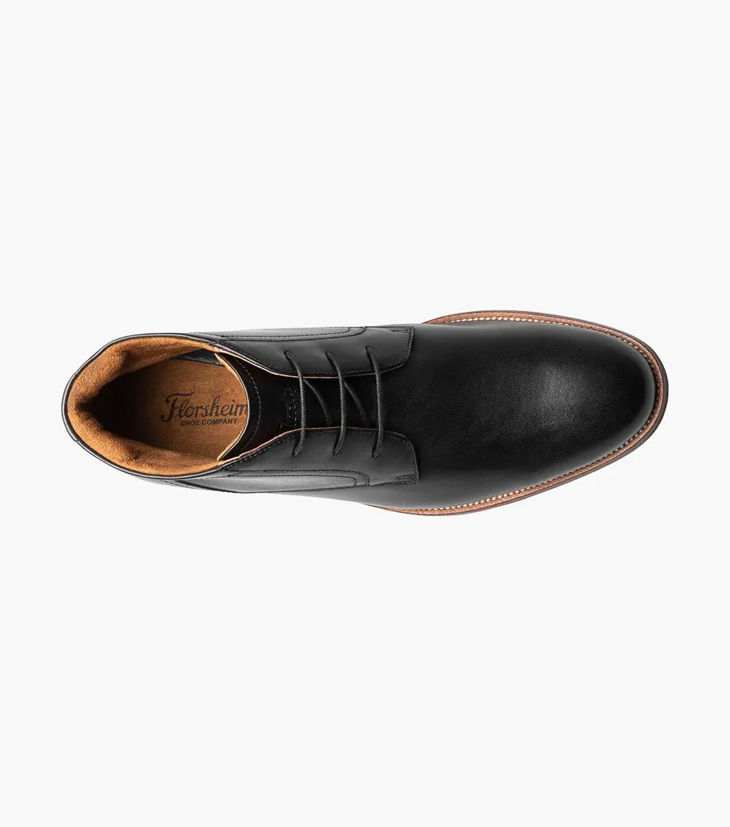 Florsheim "Rucci" Plain Toe Chukka Boot - Black