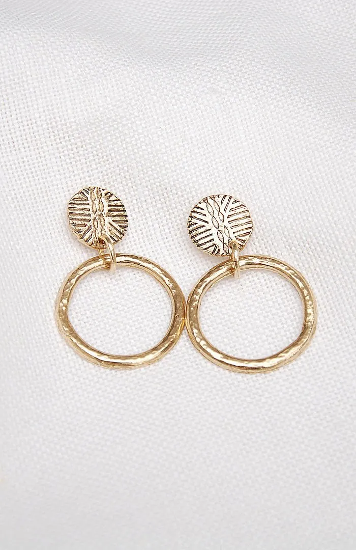 Hawkly Cobra Hoop Earrings (Bronze or Silver)