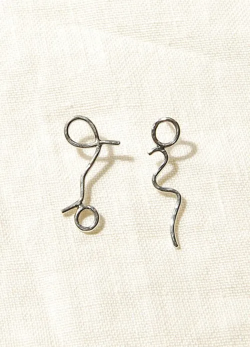 Hawkly Flow Earrings (Silver or Bronze)