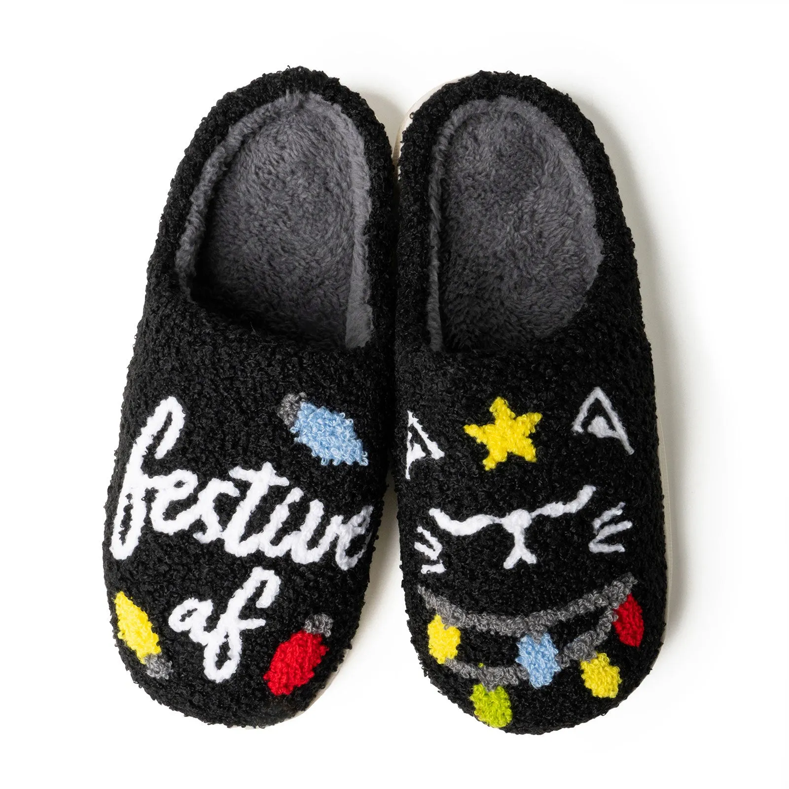 Holiday Lounge Out Loud Super Comfy Slippers- Festive AF