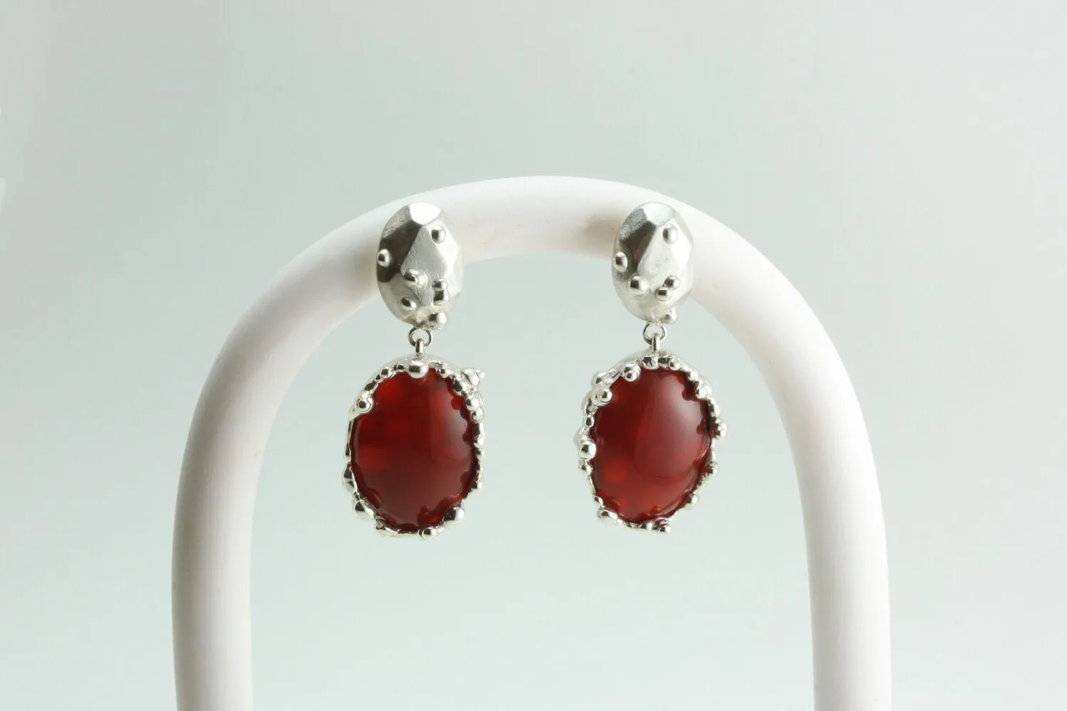 House of Hudson Blobby Carnelian Earrings