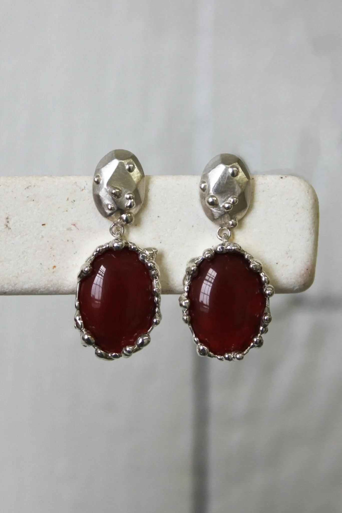 House of Hudson Blobby Carnelian Earrings