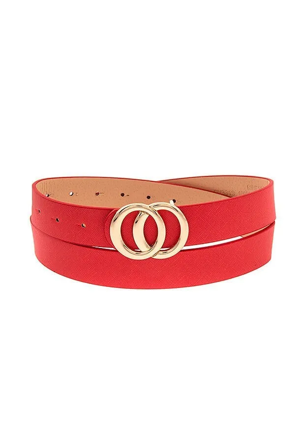 Infinity Circle Buckle Fashion Belt