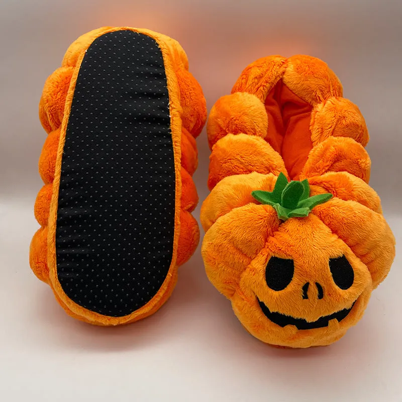 Jack-o'-Lounge Slippers | Spooky Halloweem Slippers