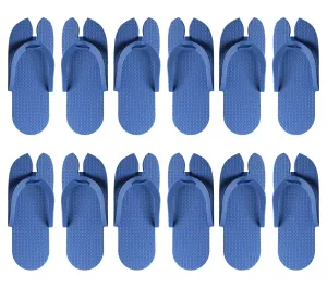 Kuber Industries Rubber Bathroom Slipper For Men & Women 6 Pair (Blue) 54KM4207