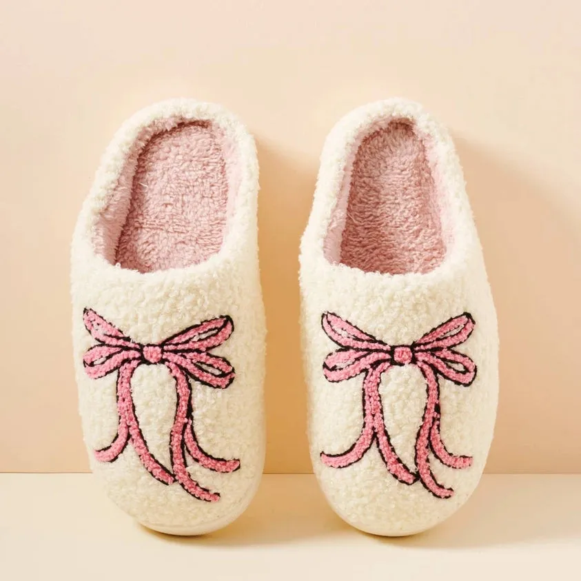 Large Ribbons Home Slippers