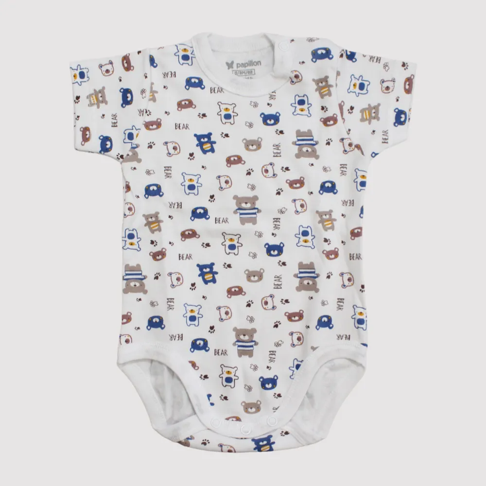 Little Bears Short-Sleeved Underwear Bodysuit