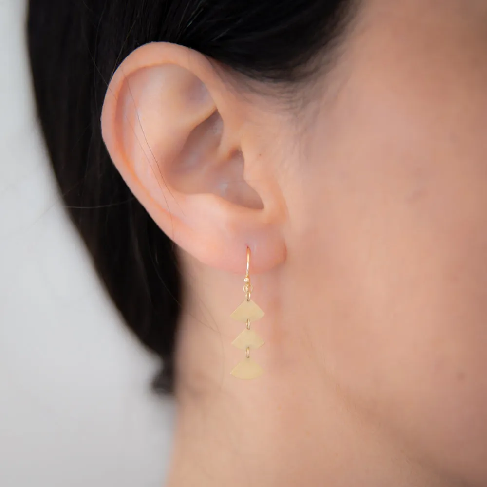 <!--ER905--> ginkgo bold drop earrings