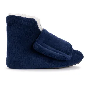 Men's Adjustable Shearling Bootie Slippers