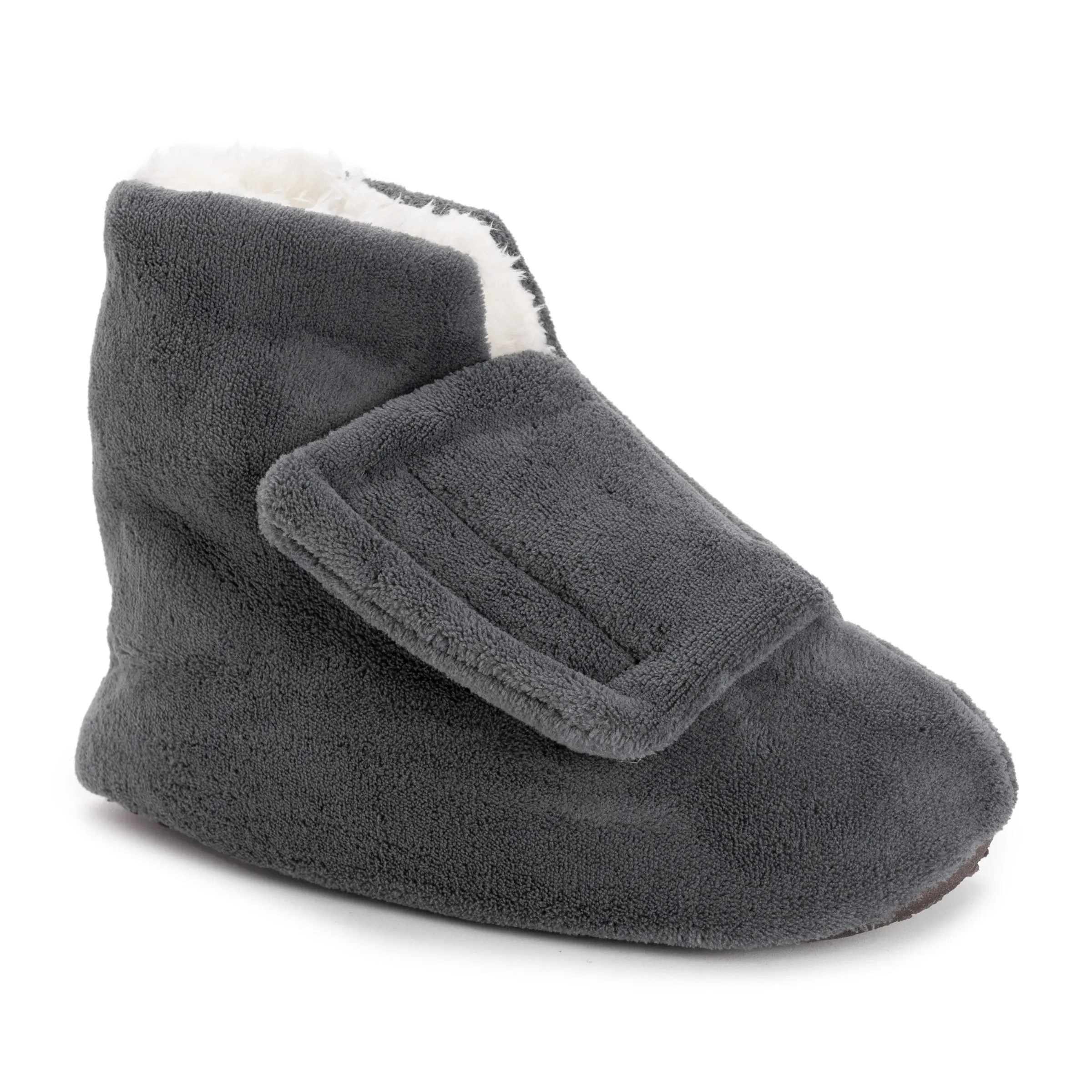 Men's Adjustable Shearling Bootie Slippers