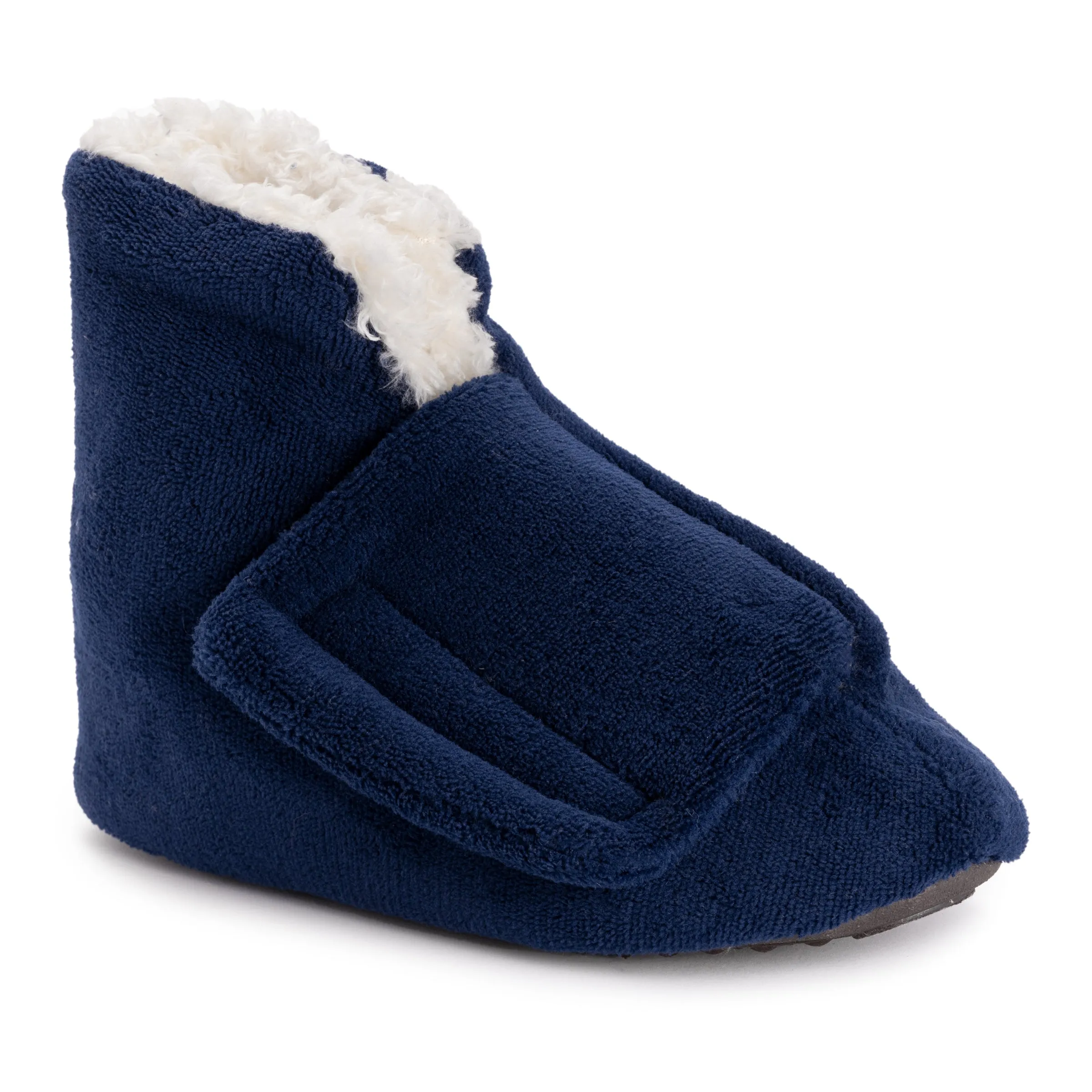 Men's Adjustable Shearling Bootie Slippers