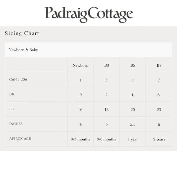 Padraig Cottage Newborn & Baby Slippers - Rainbow Multi