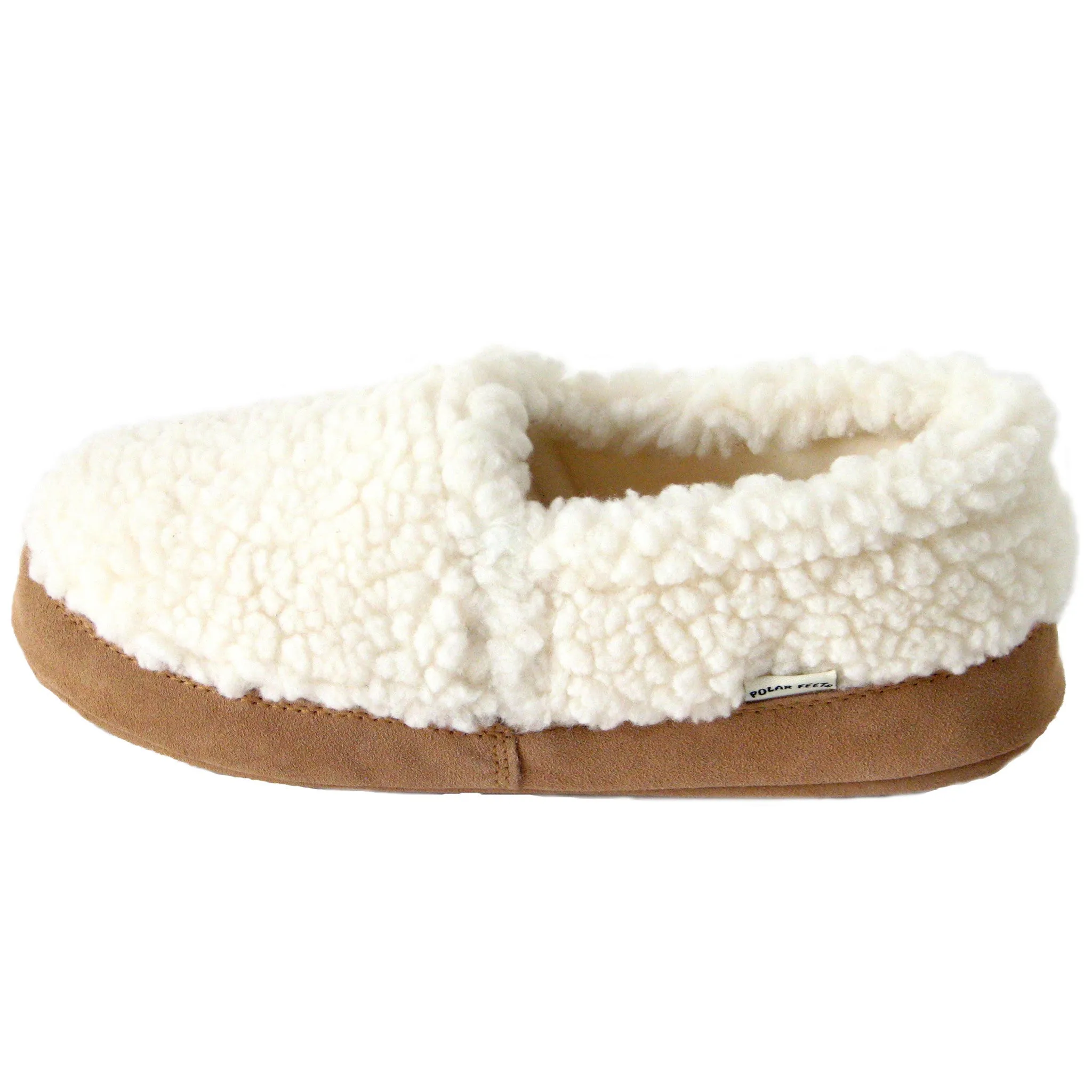 Polar Feet Women's Perfect Mocs - Cream Berber