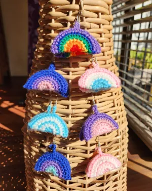 Rainbow Crochet Earrings