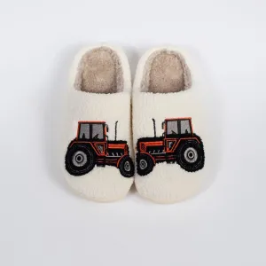 Red Tractor Slippers - Kids