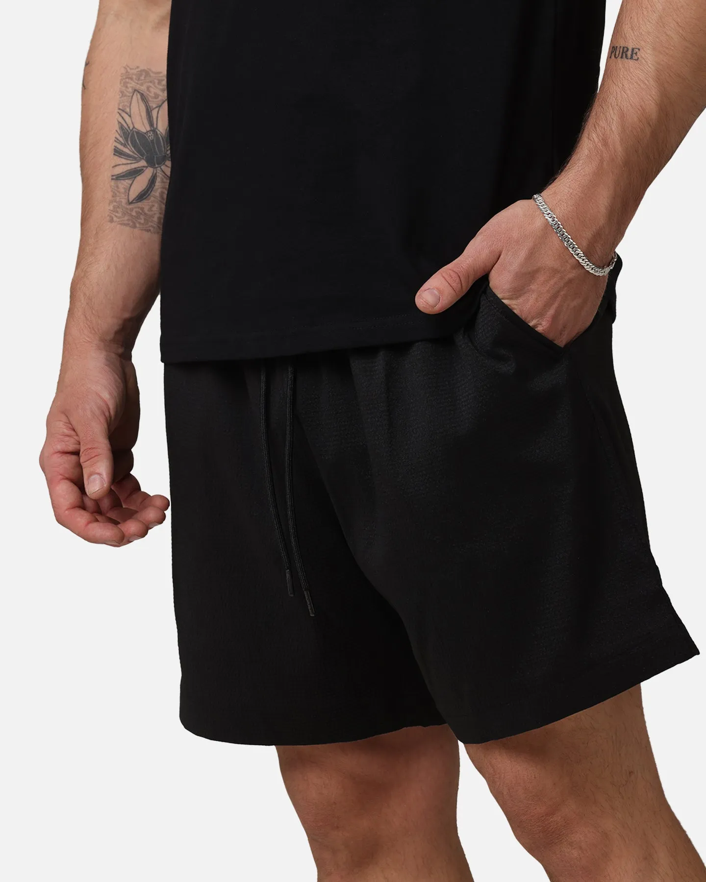 Saint Morta Gothic Walk Shorts Black